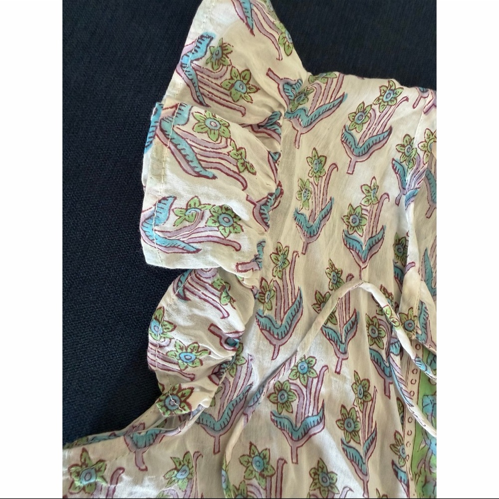 Floral Ruffle Blouse - Multicolor - Picture 4 of 9